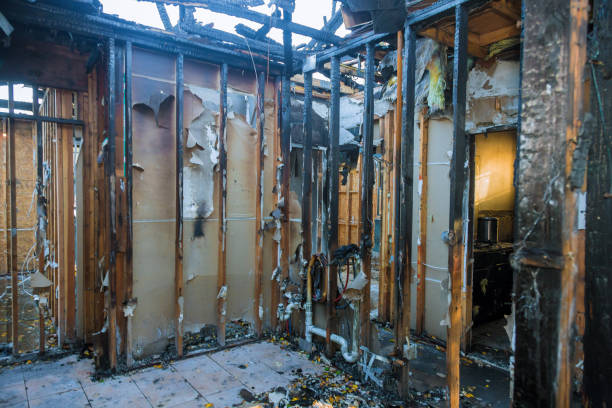 Professional Fire Damage Removal technician working in Lame Deer, MT